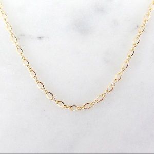 Figure 8 chain choker 14k gold filled